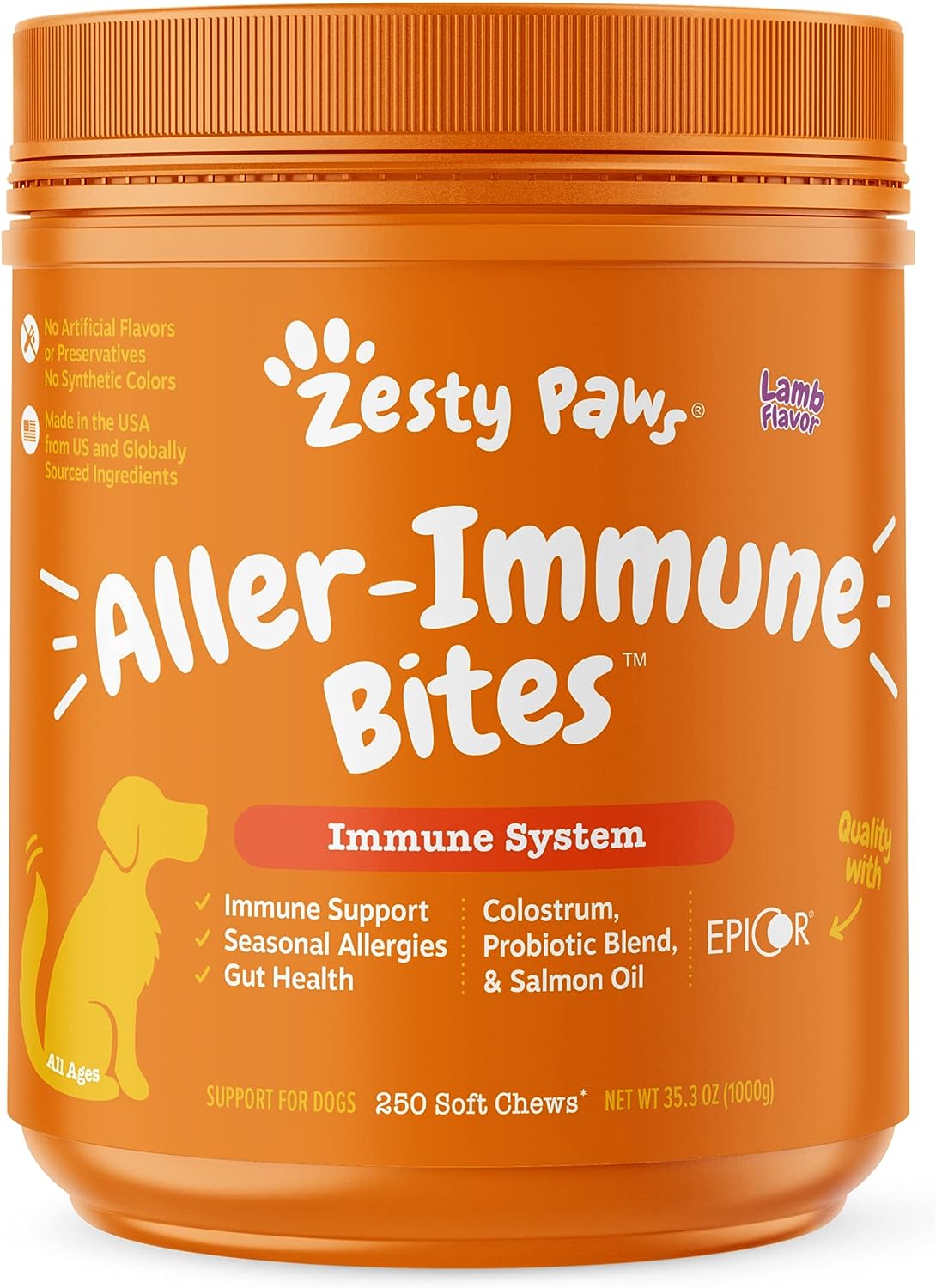 Zesty Paws Dog Allergy Relief - Anti Itch Supplement
