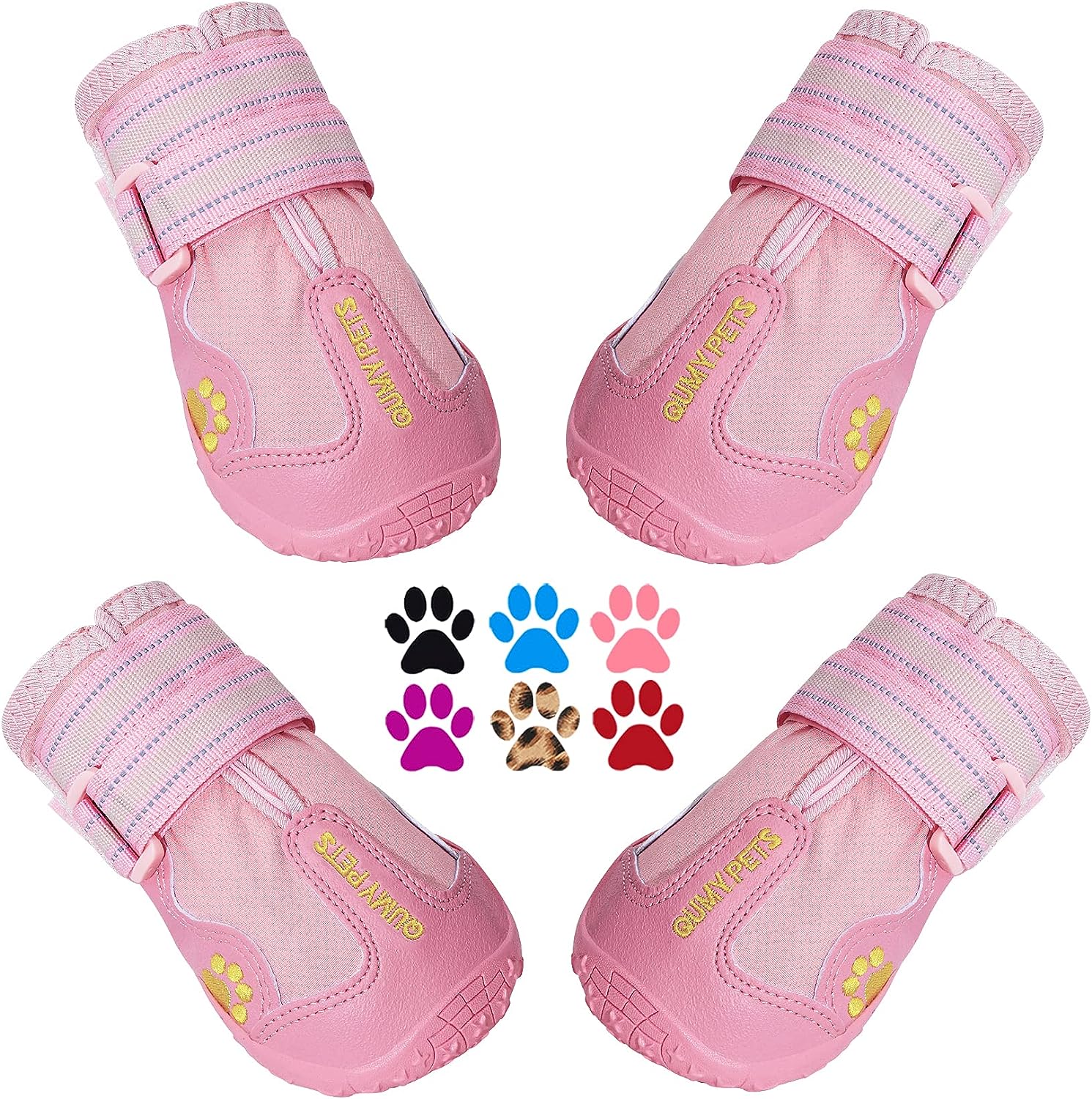 QUMY Dog Shoes for Large Dogs, Medium Dog Boots & Paw Protectors.
